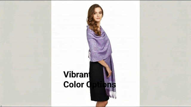 PASKMLNA Paisley Jacquard Pashmina Shawl Wrap Scarf Stole (018-34